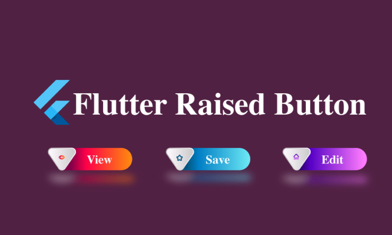 Flutter raised button example code