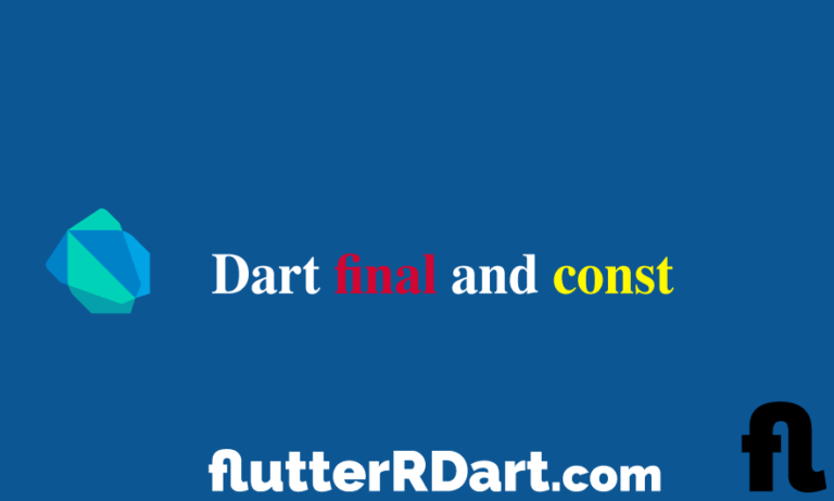 final and constant in dart