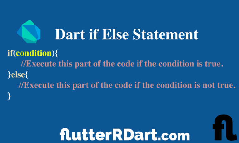 if else statement in dart