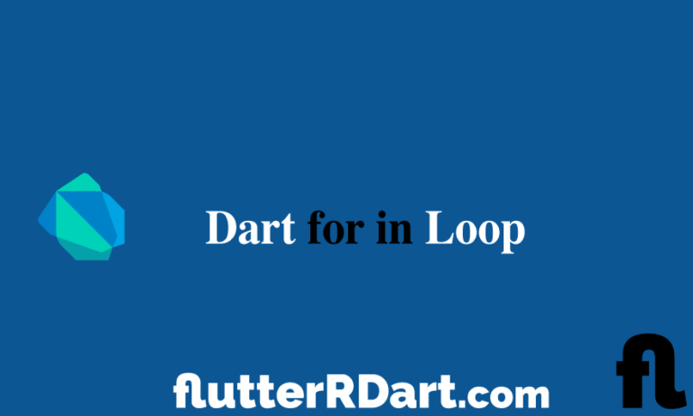 for in loop dart tutorial
